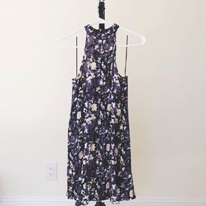 Floral Halter Mini Dress